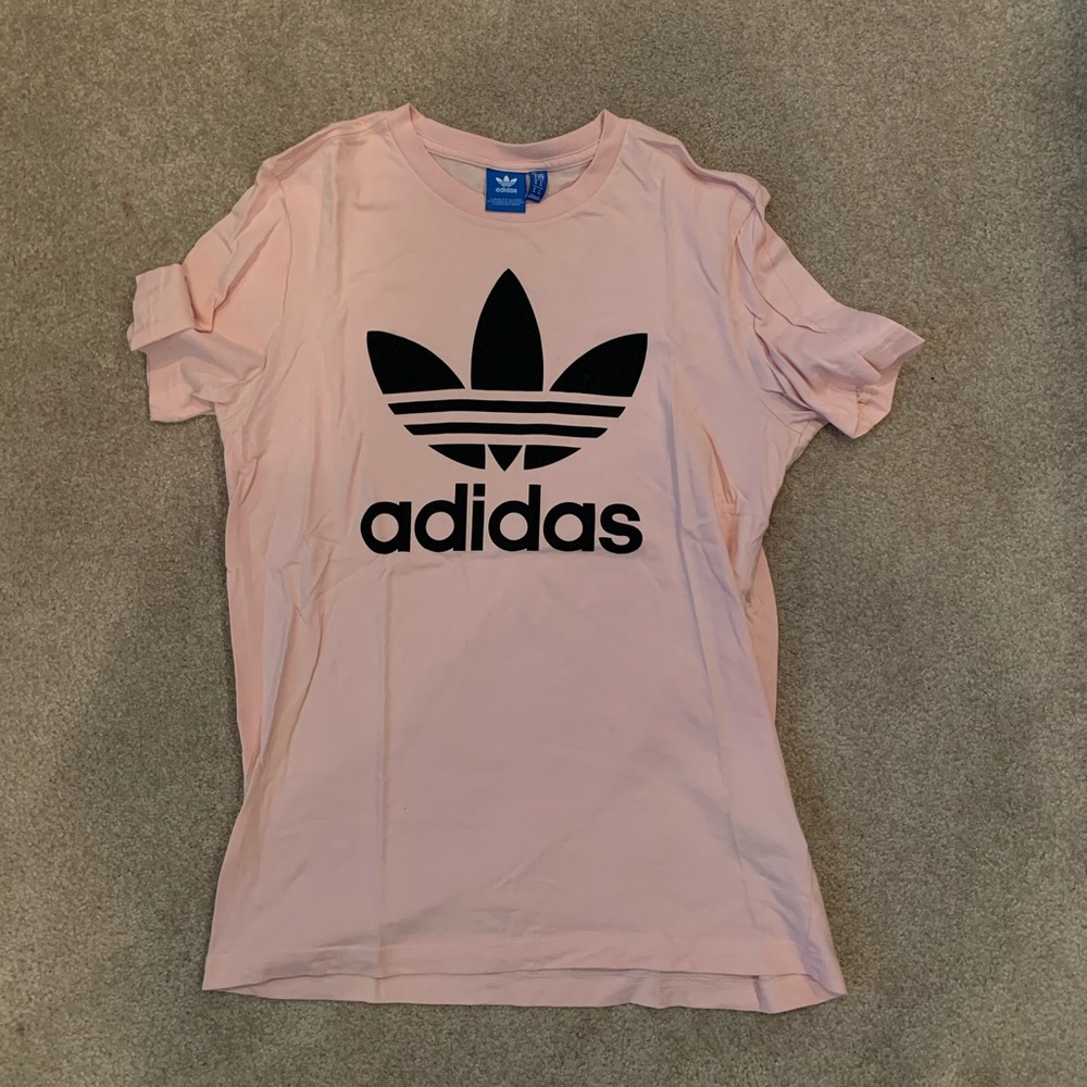 Pink adidas tee